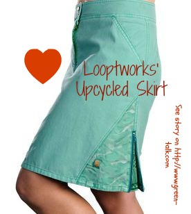 Looptworks  Upcycled Skirt. Pin Me!