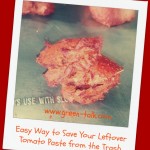 How to save leftover tomato paste
